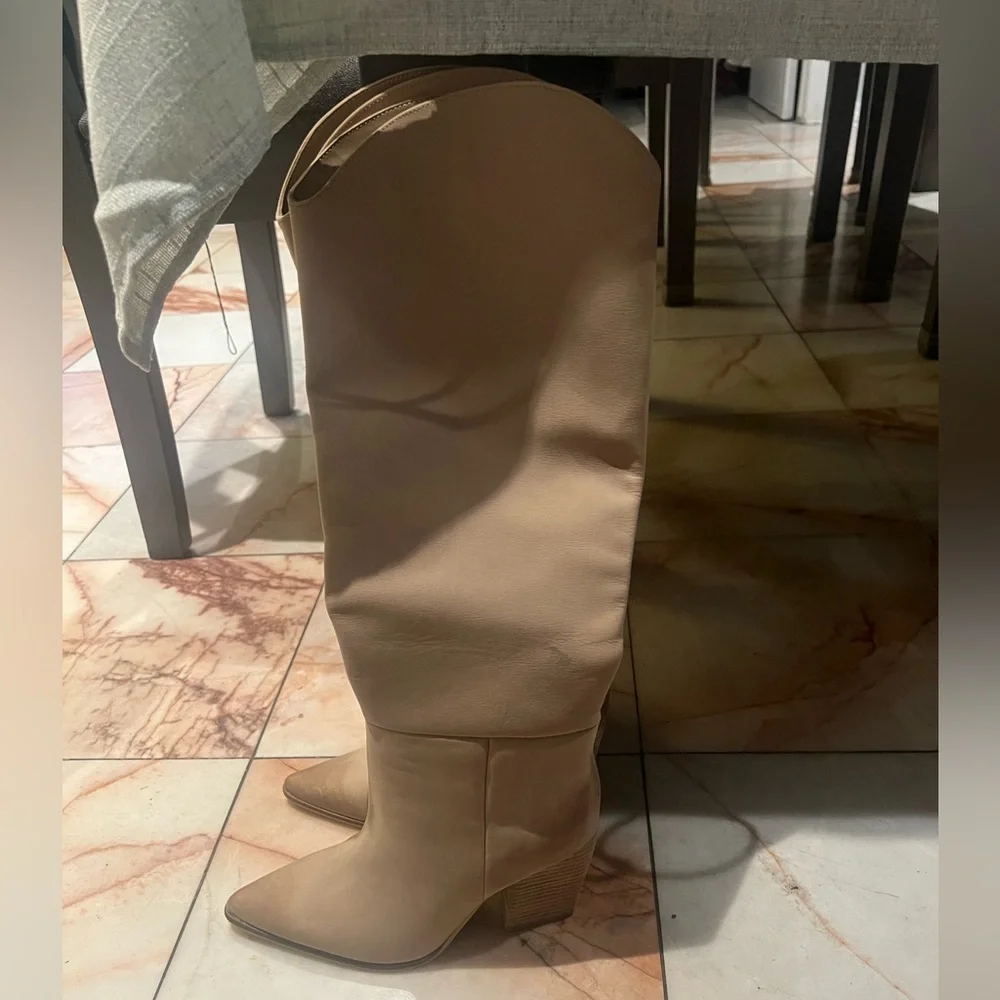 Steve Madden Tan Over the Knee Boots